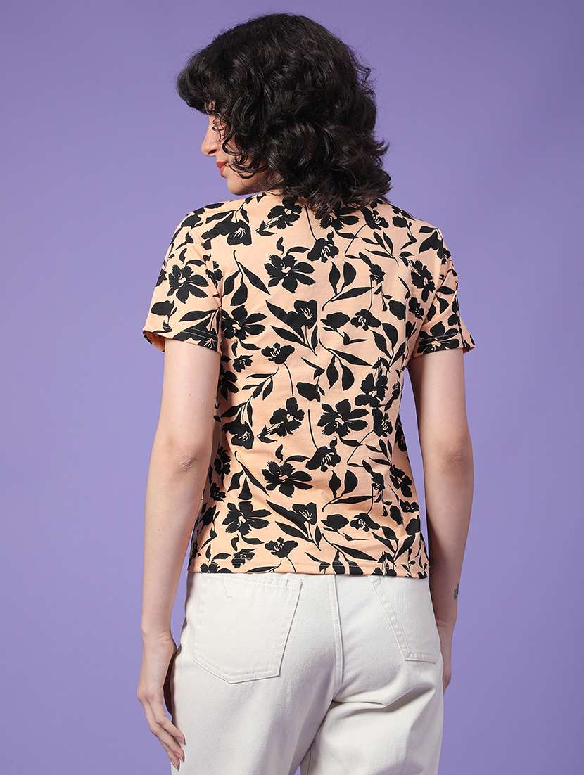 women printed short sleeve t-shirt - 22181658 -  Standard Image - 3