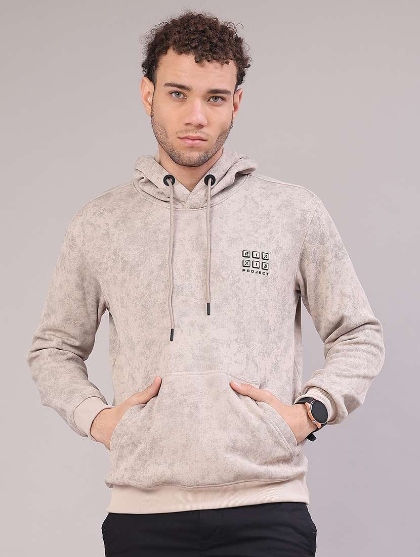 men printed long sleeve regular fit sweatshirt