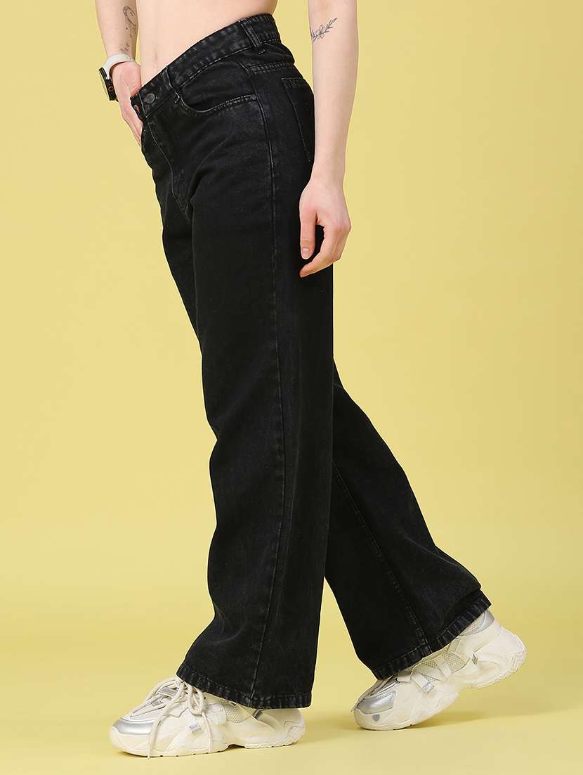 women solid mid rise relaxed jeans - 22181704 -  Standard Image - 3