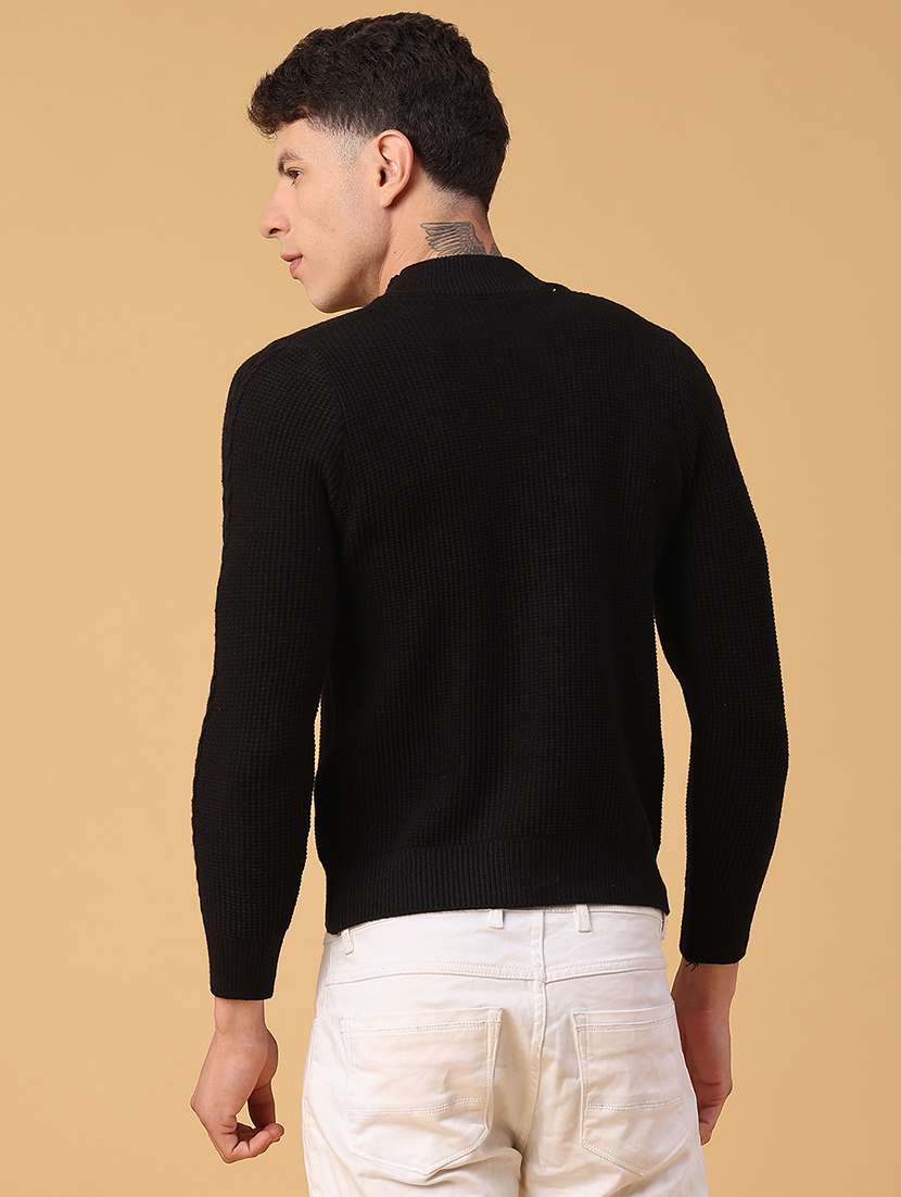 men self design long sleeve regular fit pullover  - 22181820 -  Standard Image - 3