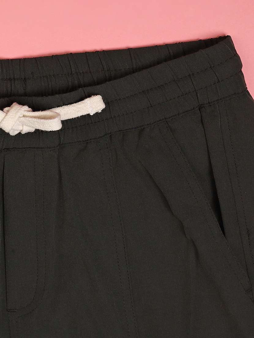 boys solid mid rise cargo - 22181843 -  Standard Image - 3