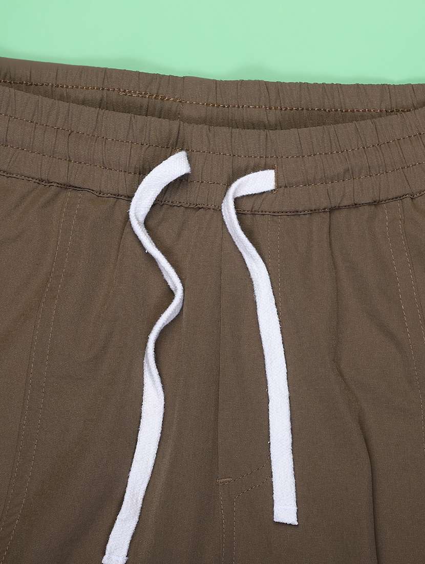 boys solid mid rise regular fit cargo - 22181844 -  Standard Image - 3