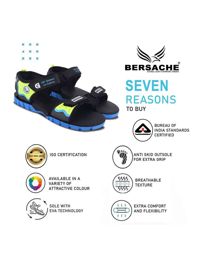 men printed open toe floater - 22182049 -  Standard Image - 3