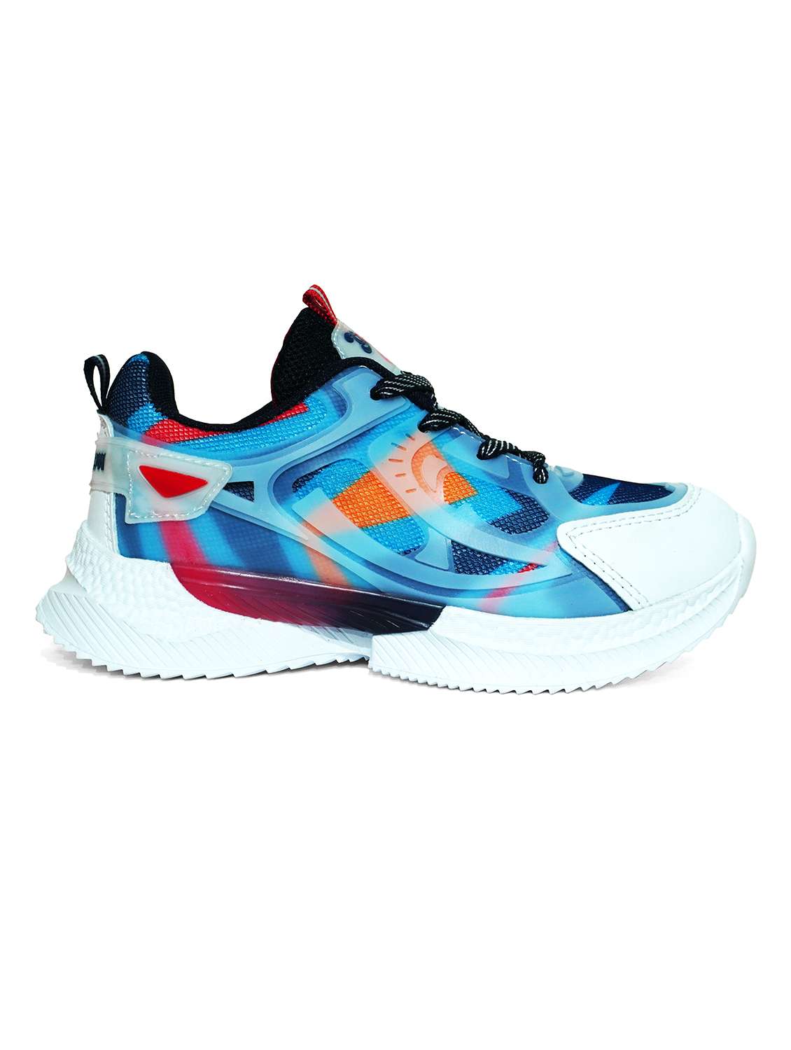 boys printed lace up sports shoe - 22182107 -  Standard Image - 3