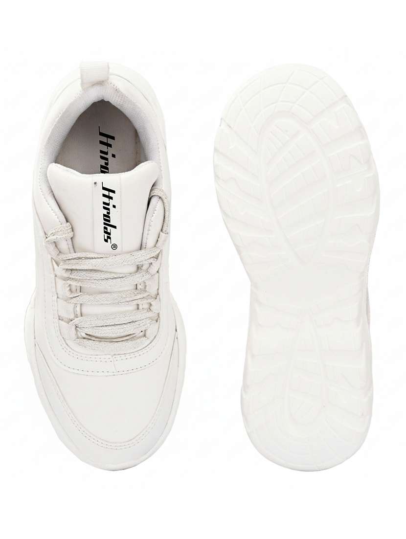 women white lace-up sports shoe - 22182114 -  Standard Image - 5