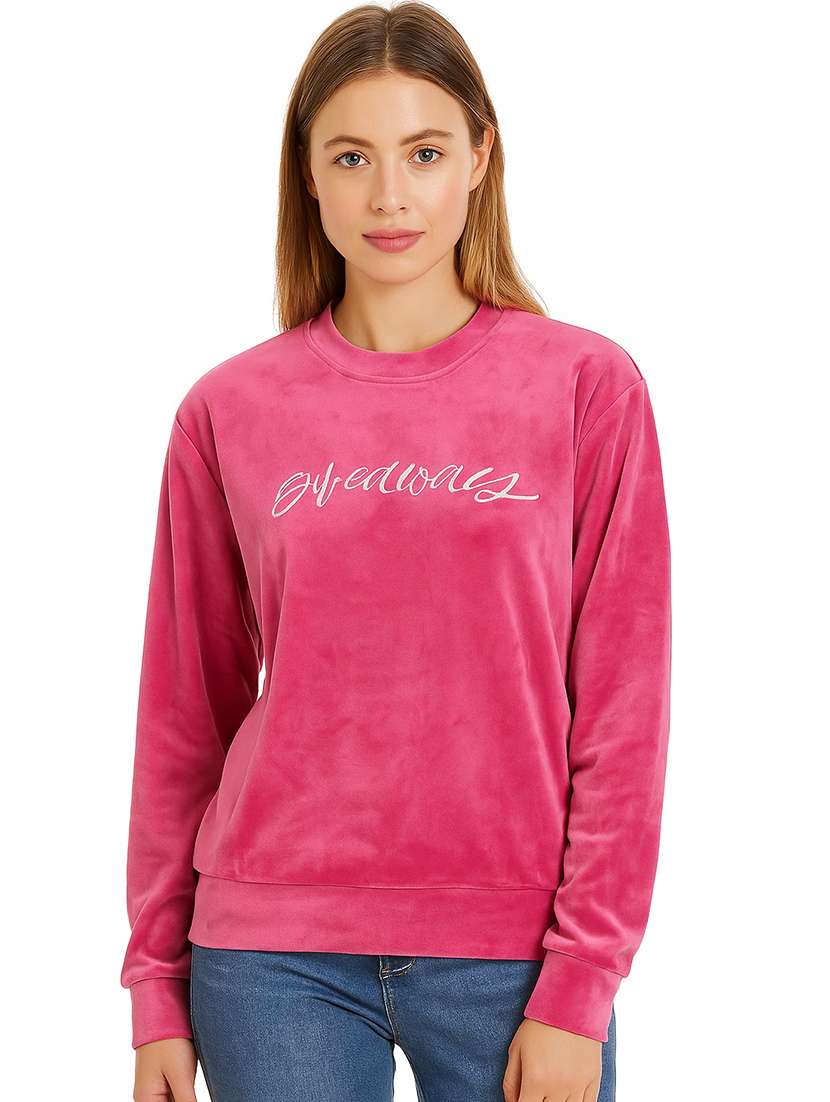 women printed long sleeve sweatshirt