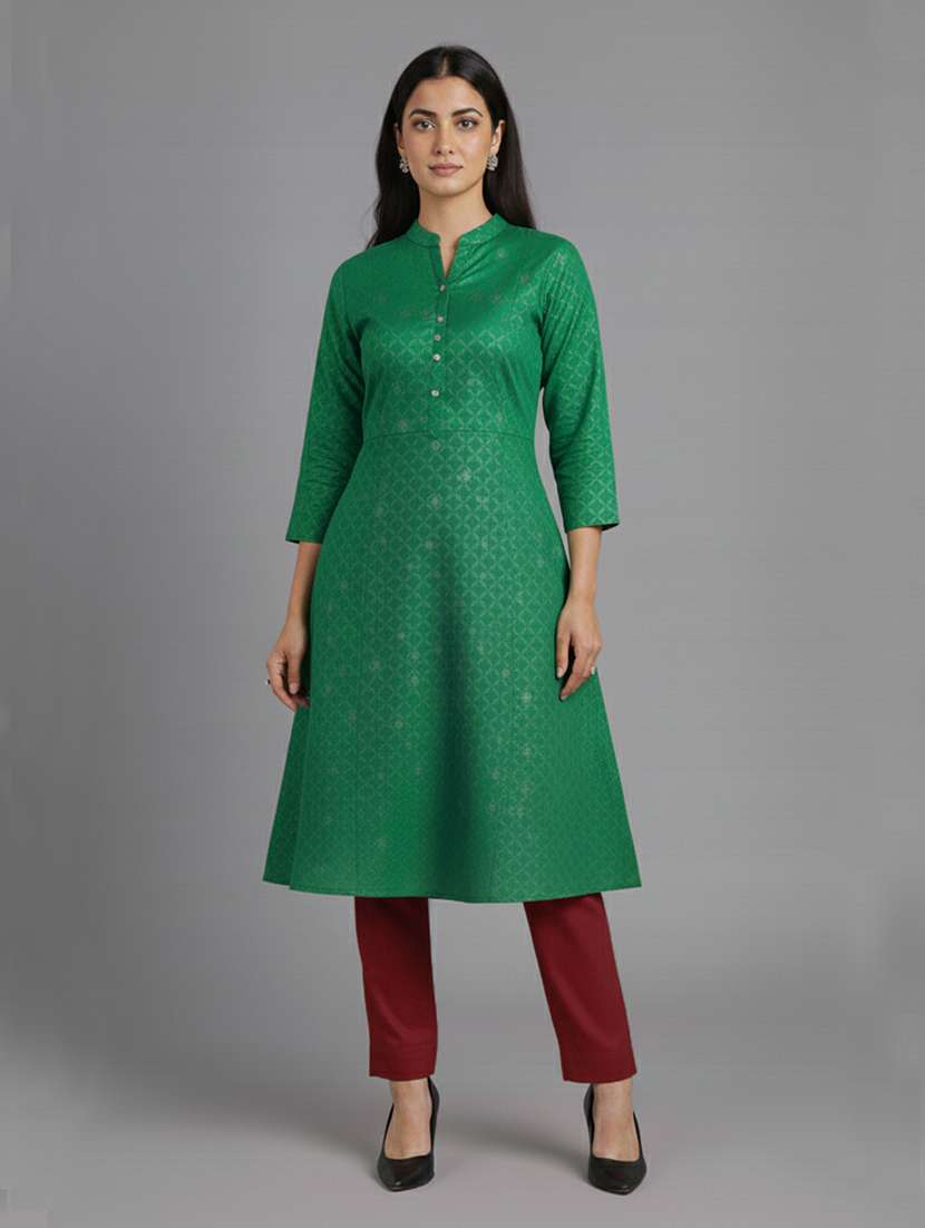 women solid mid rise tapered pant - 22182155 -  Standard Image - 3