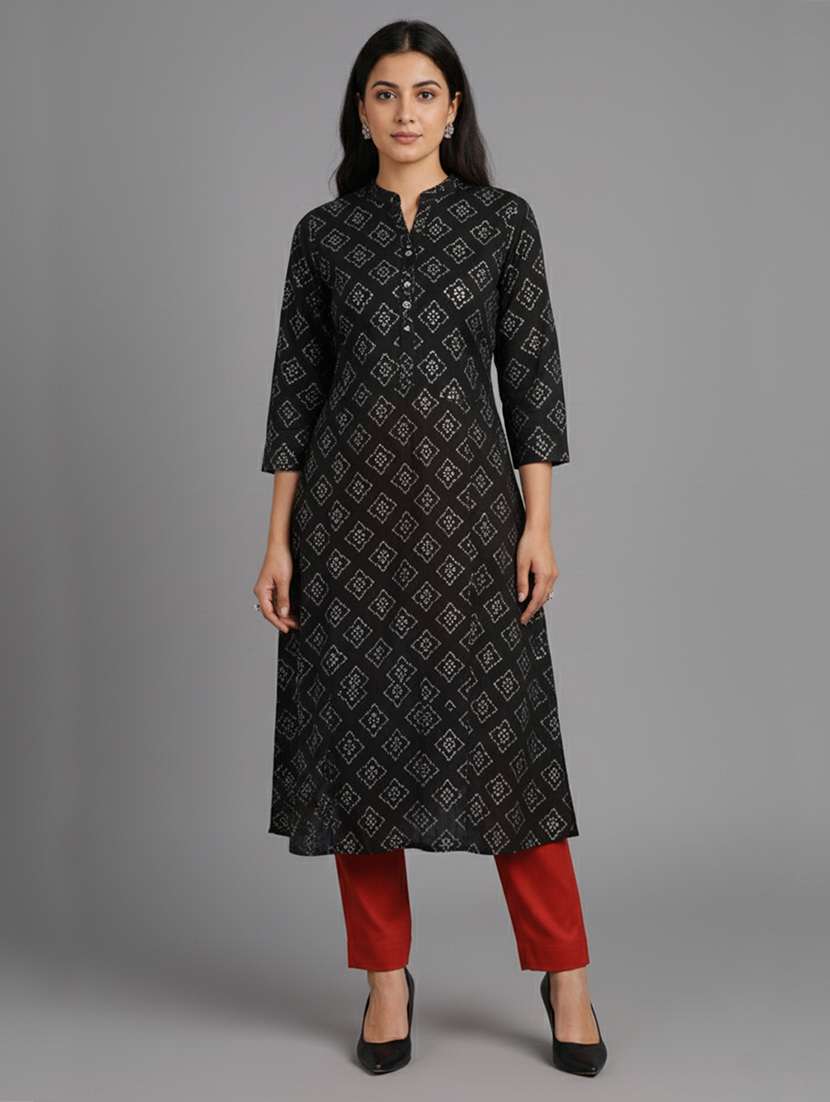 women solid mid rise tapered pant - 22182160 -  Standard Image - 3