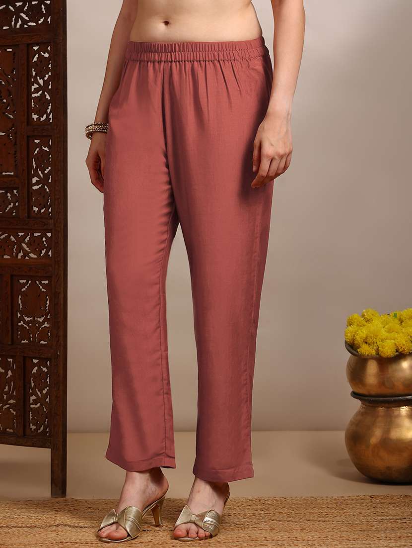 women floral three quarter sleeve kurta pant set - 22182172 -  Standard Image - 3