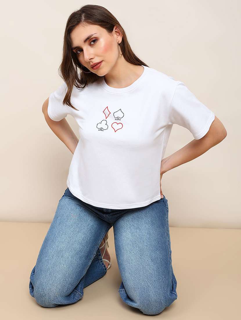 women printed short sleeve t-shirt - 22182218 -  Standard Image - 3
