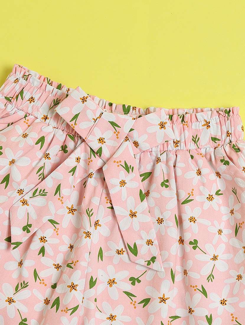 girls printed mid rise shorts - 22182261 -  Standard Image - 3