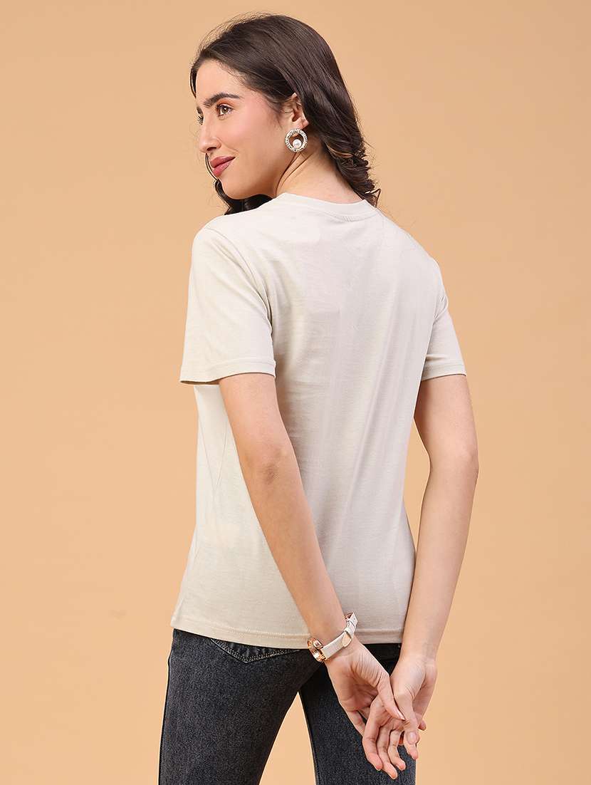 women printed round neck t-shirt - 22182264 -  Standard Image - 3