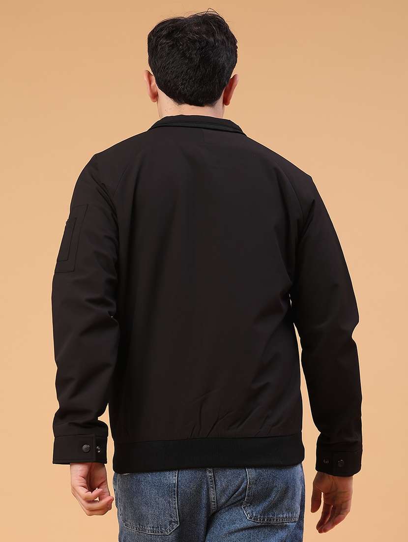 men solid long sleeve lightweight bomber jacket - 22182294 -  Standard Image - 3