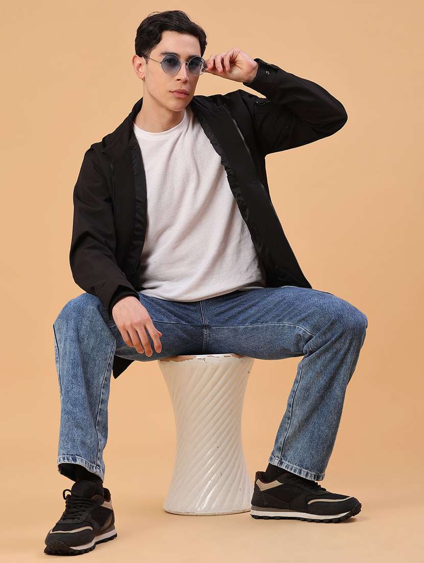 men solid long sleeve lightweight bomber jacket - 22182294 -  Standard Image - 5