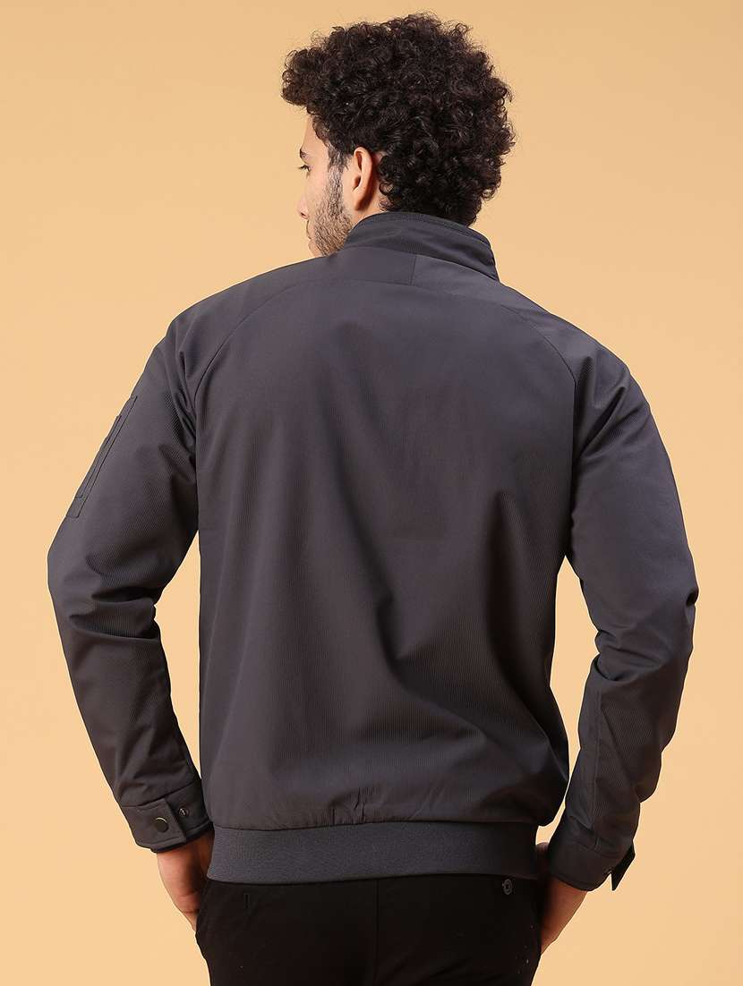 men solid long sleeve lightweight bomber jacket - 22182295 -  Standard Image - 3