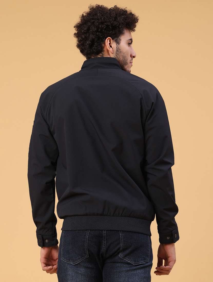 men solid long sleeve lightweight bomber jacket - 22182296 -  Standard Image - 3