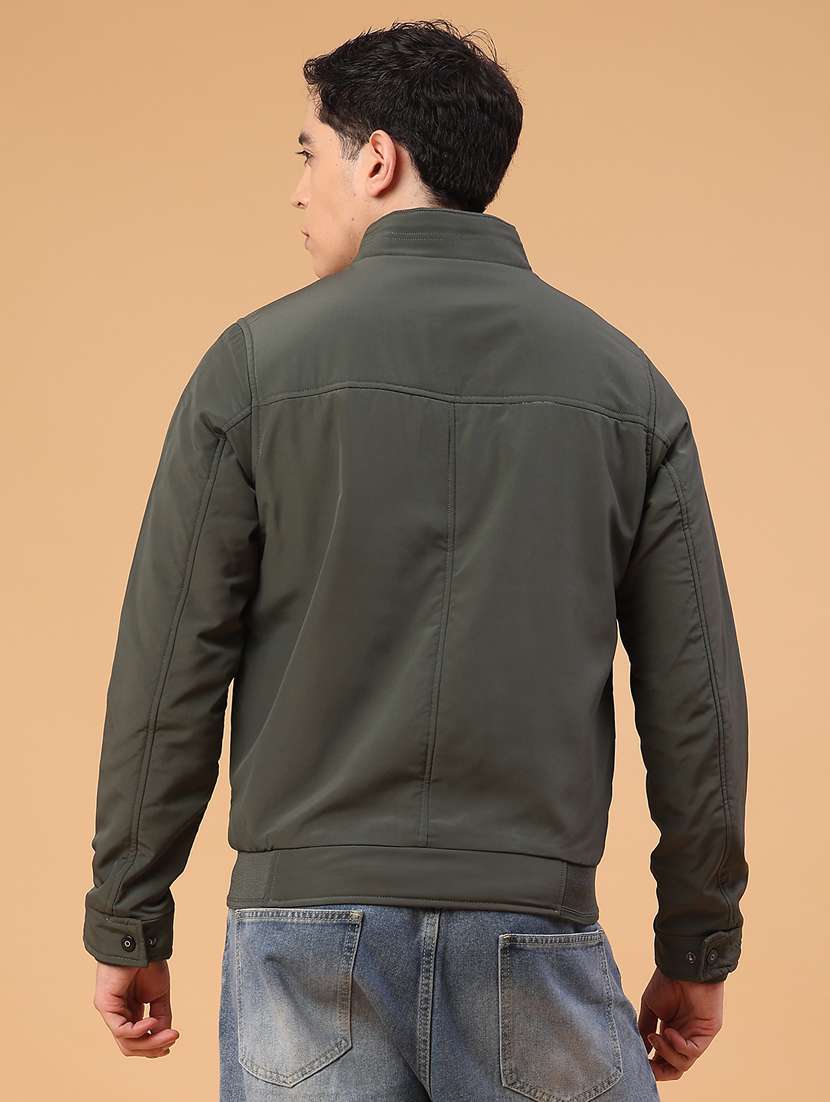 men solid long sleeve lightweight bomber jacket - 22182298 -  Standard Image - 3