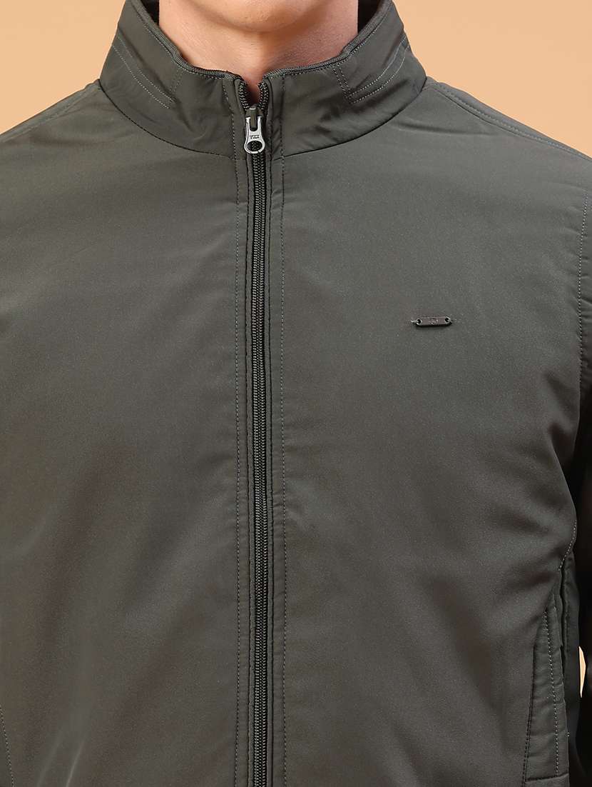 men solid long sleeve lightweight bomber jacket - 22182298 -  Standard Image - 5