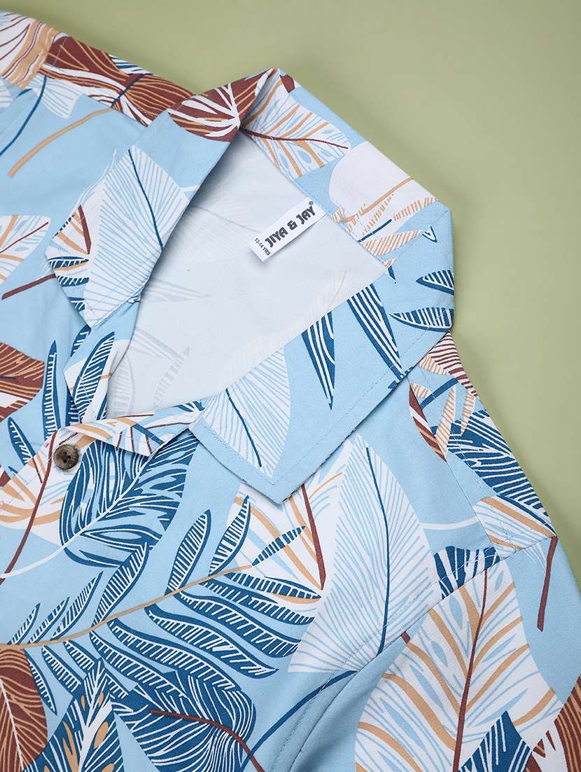 boys printed short sleeve casual shirt - 22182375 -  Standard Image - 3