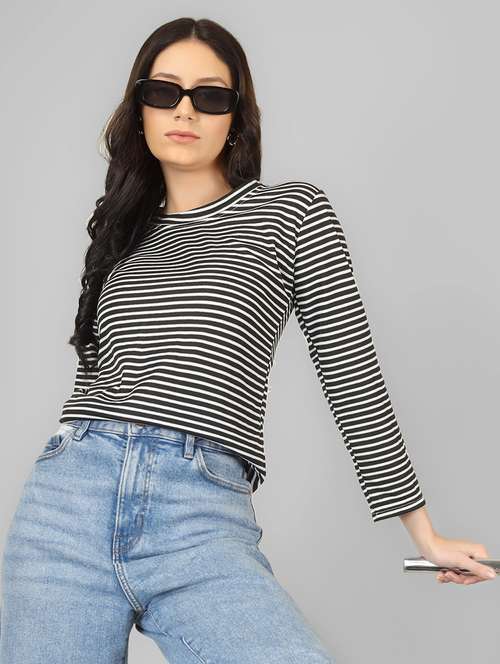 women striped long sleeve t-shirt - 22182435 -  Standard Image - 0