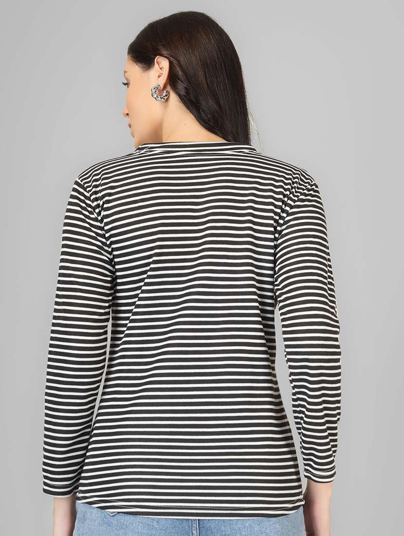 women striped long sleeve t-shirt - 22182435 -  Standard Image - 3