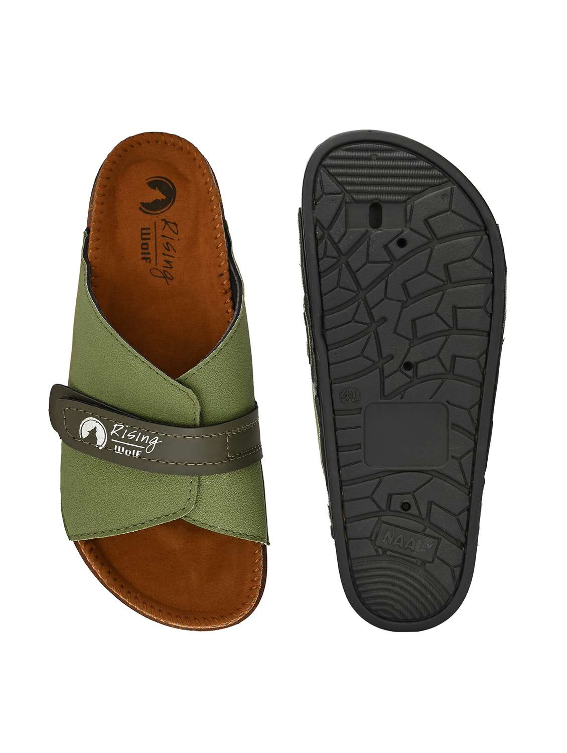men solid slip on sandal - 22182473 -  Standard Image - 5