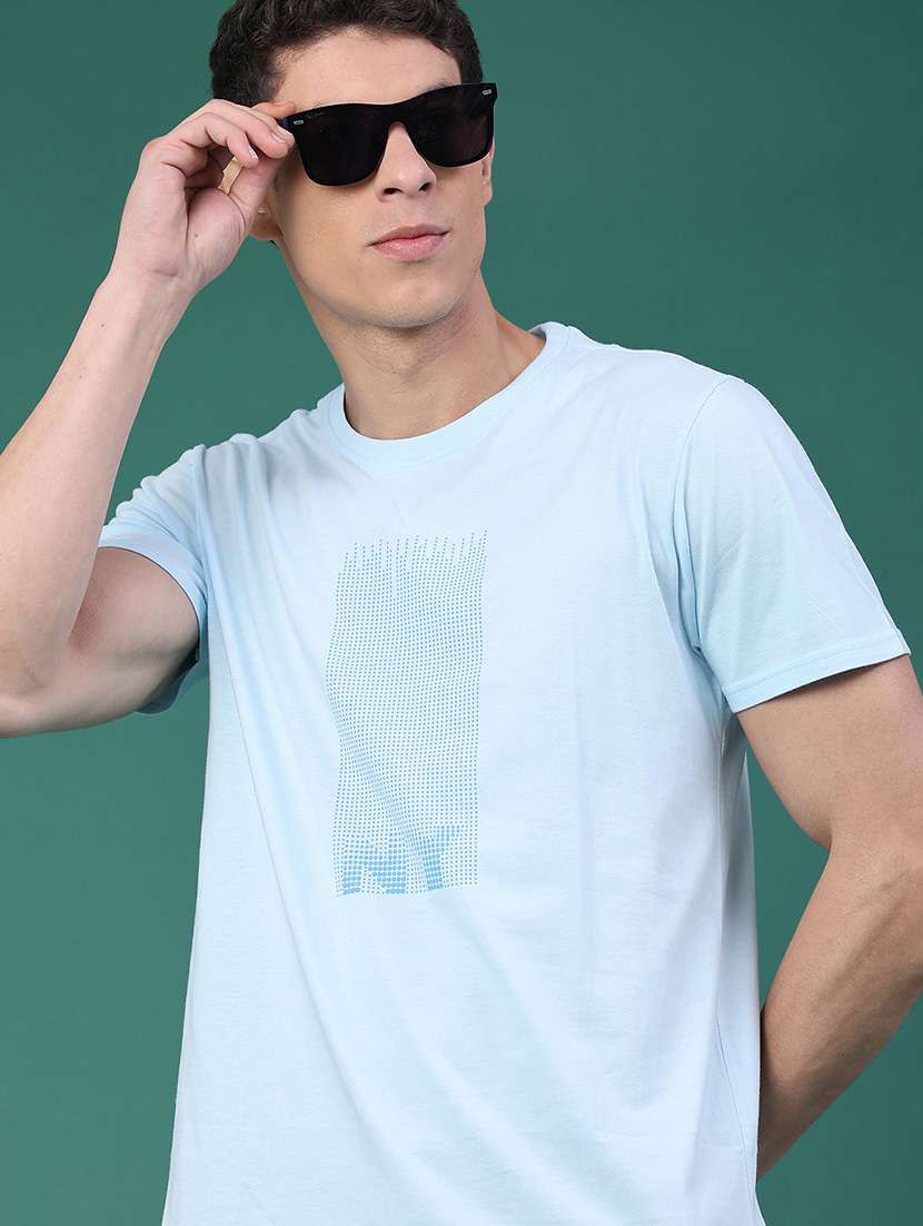 men printed short sleeve regular fit t-shirt
