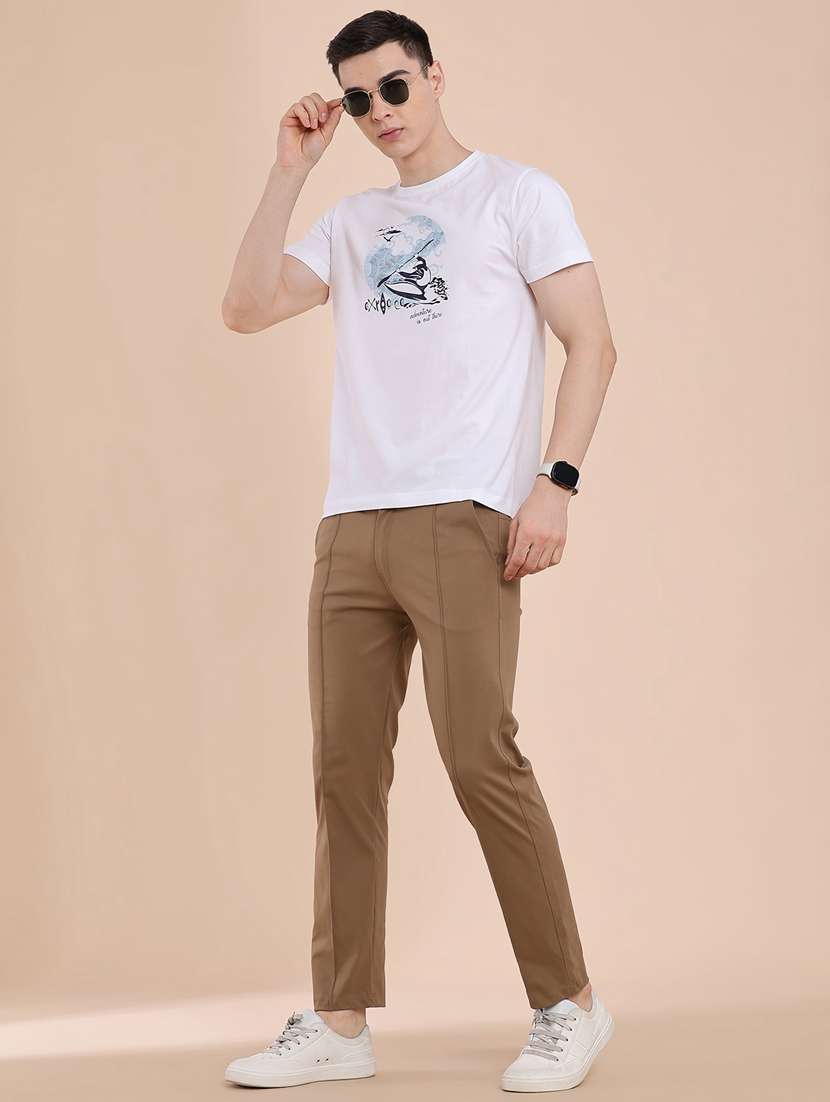 men printed round neck regular t-shirt - 22182947 -  Standard Image - 5