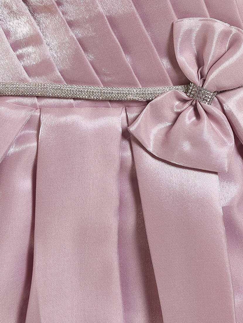 mauve polyester frock - 22183047 -  Standard Image - 3