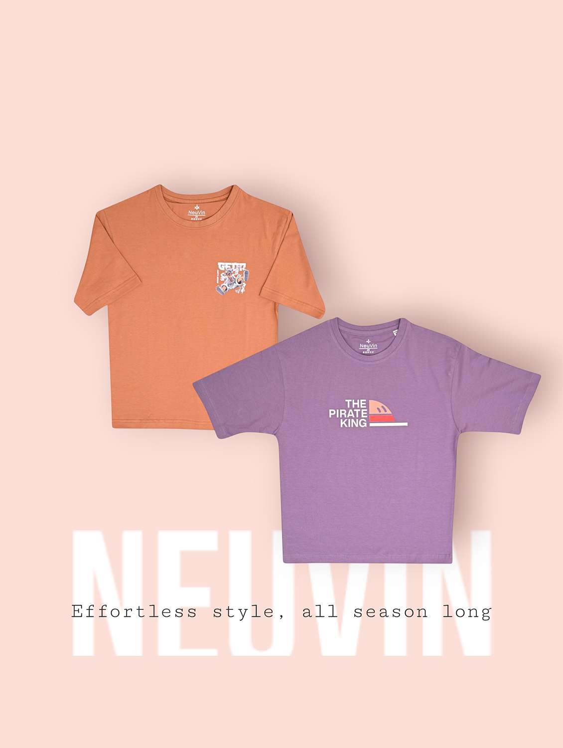 boys pack of 2 printed short sleeve t-shirt