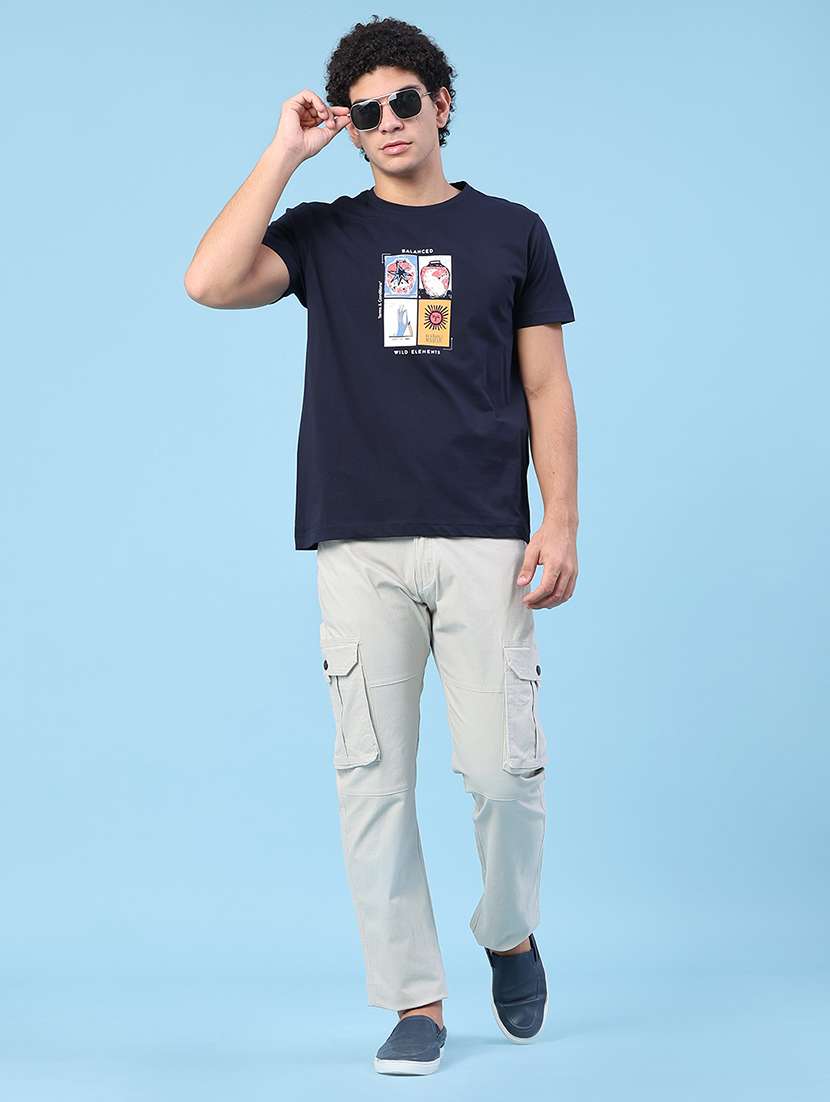 men printed short sleeve slim fit t-shirt - 22183092 -  Standard Image - 5