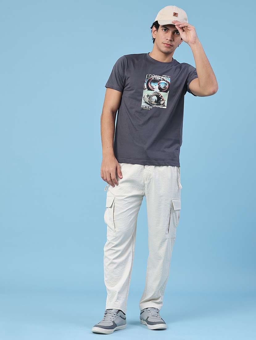 men printed short sleeve slim fit t-shirt - 22183093 -  Standard Image - 5
