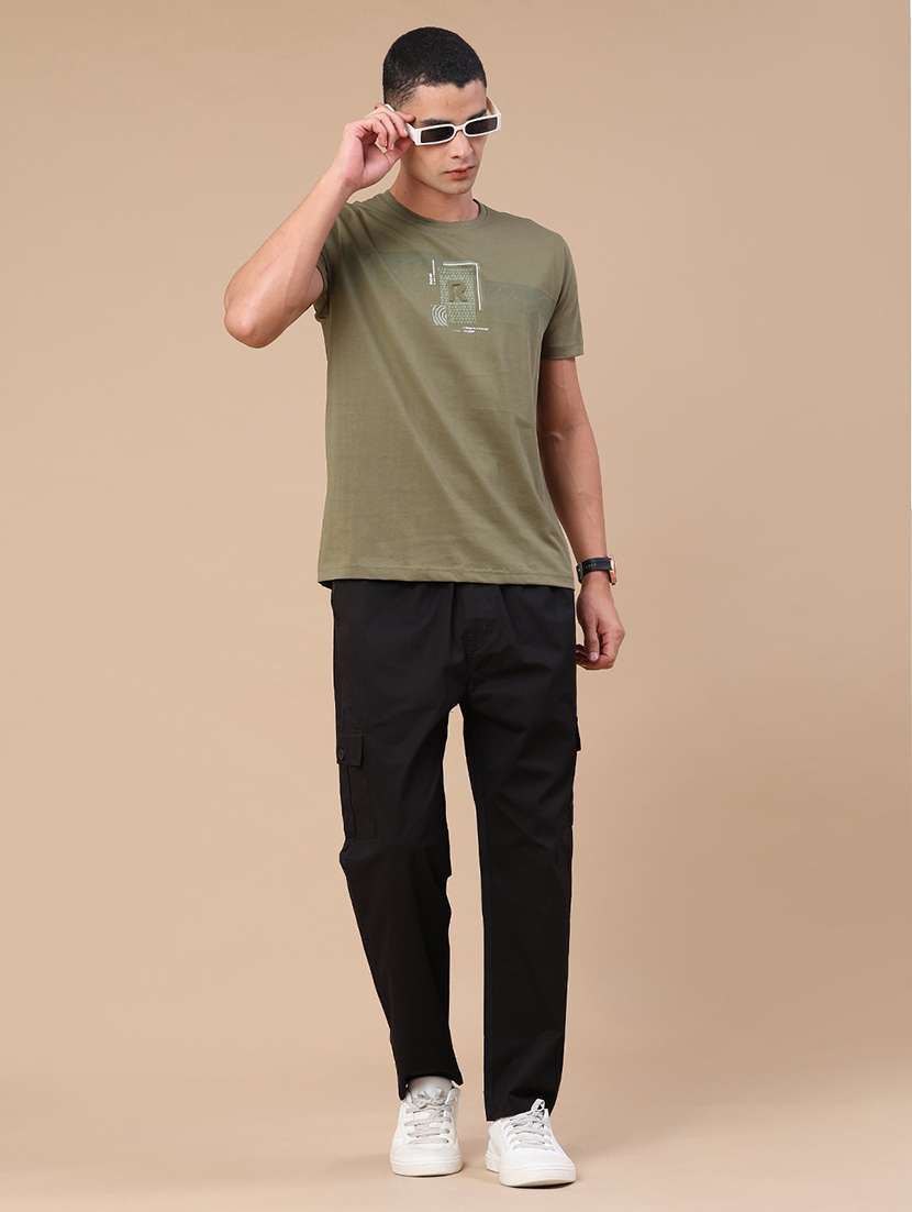 men printed short sleeve slim fit t-shirt - 22183114 -  Standard Image - 5