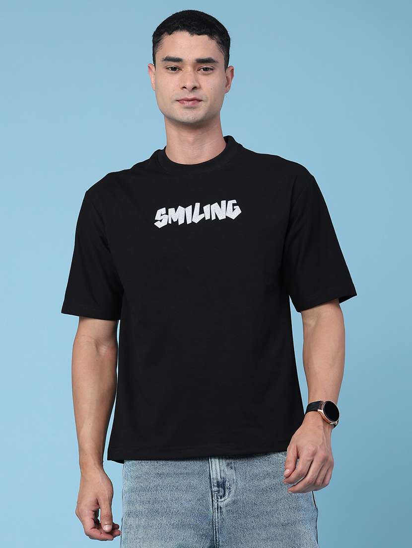 men printed round neck regular t-shirt - 22183227 -  Standard Image - 3