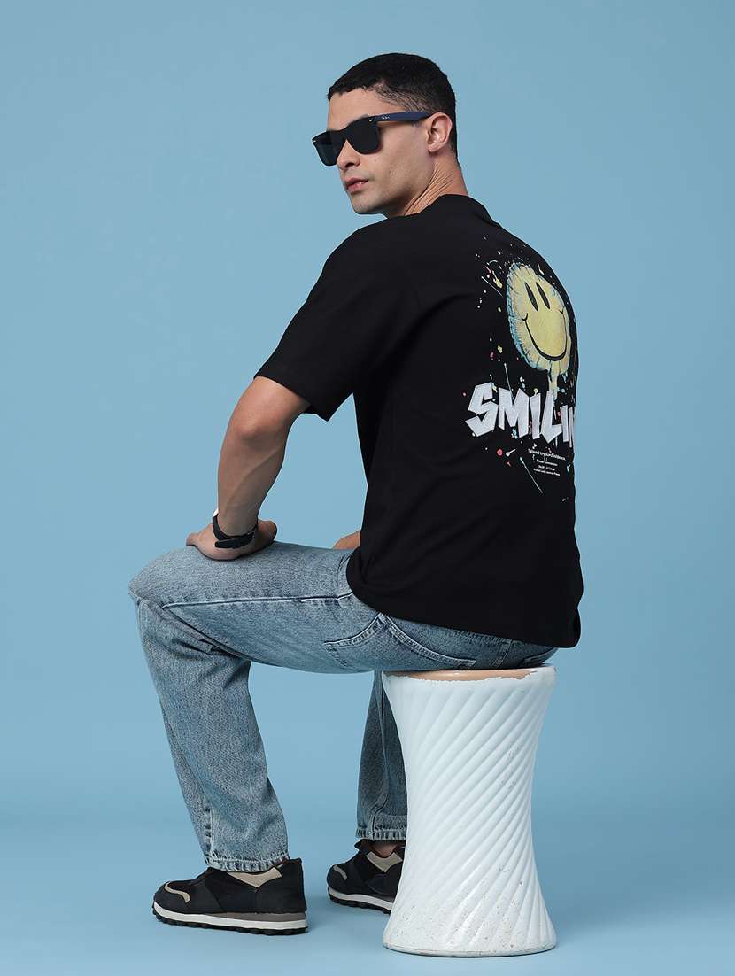 men printed round neck regular t-shirt - 22183227 -  Standard Image - 5
