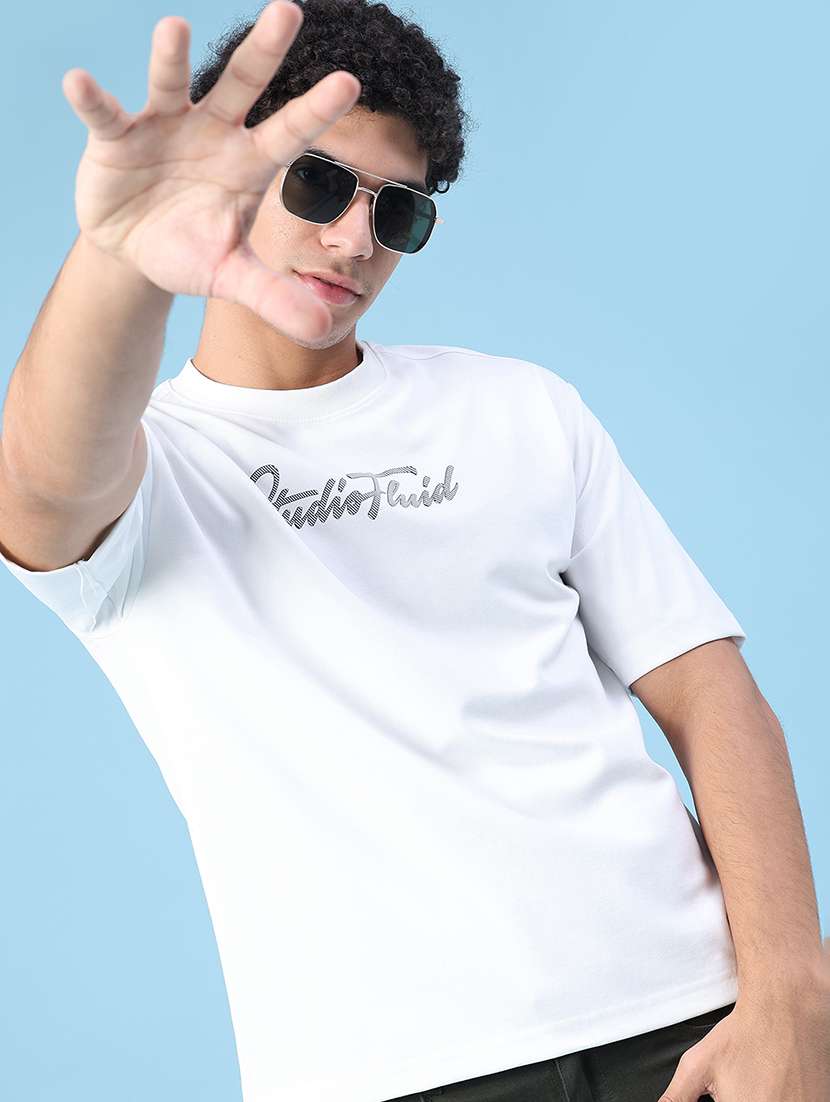 men printed short sleeve regular fit t-shirt