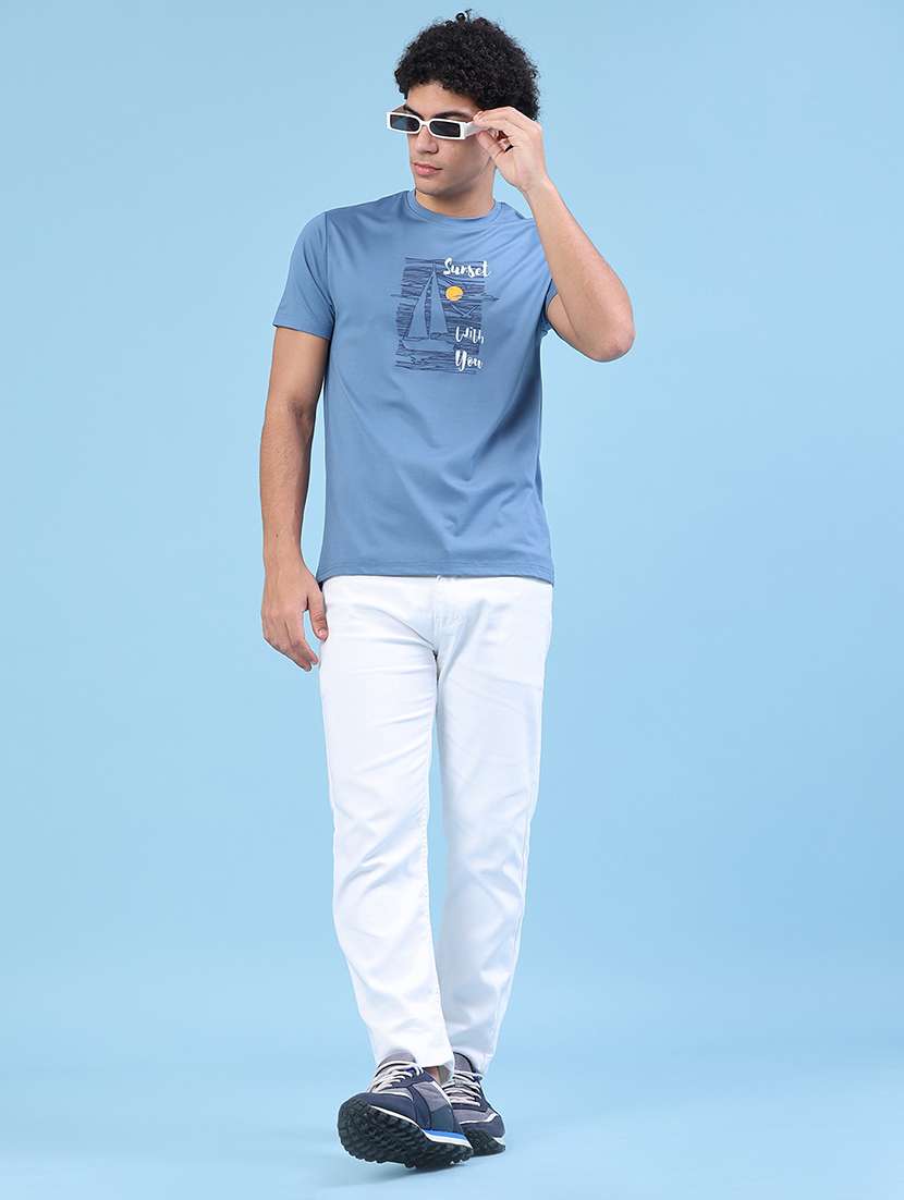 men printed short sleeve slim fit t-shirt - 22183232 -  Standard Image - 5