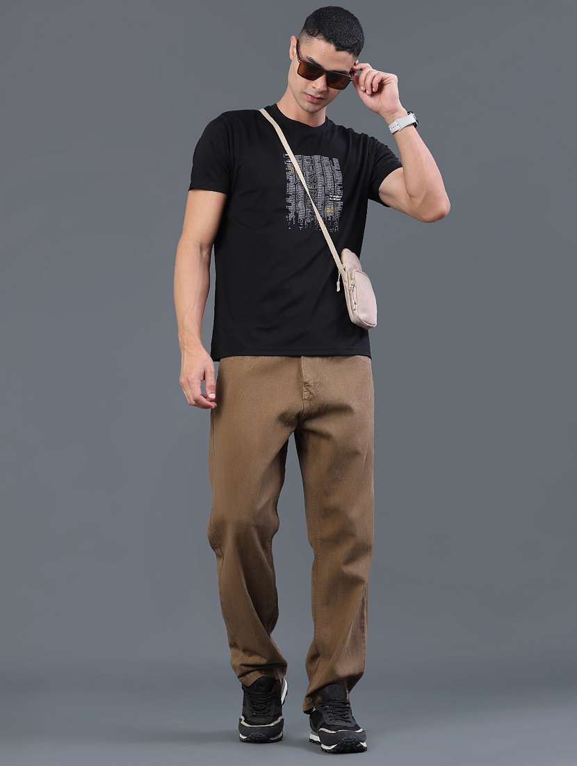 men printed round neck regular t-shirt - 22183235 -  Standard Image - 5
