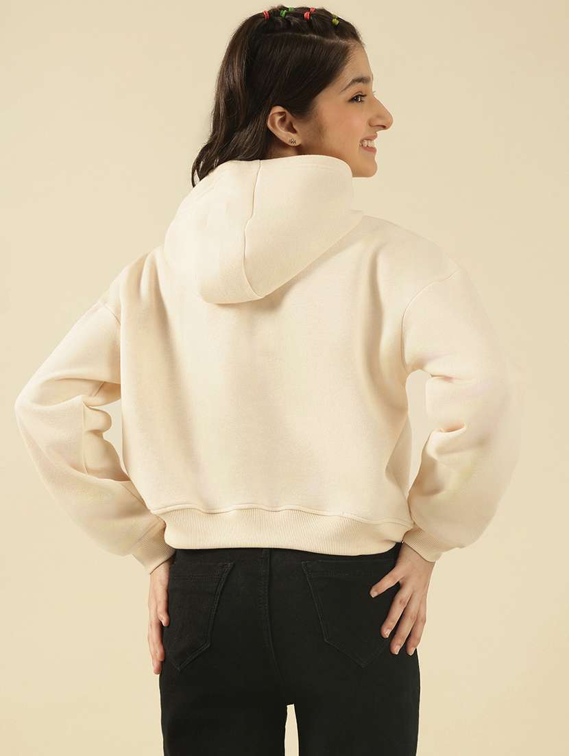 girls printed long sleeve hooded sweatshirt - 22183349 -  Standard Image - 3