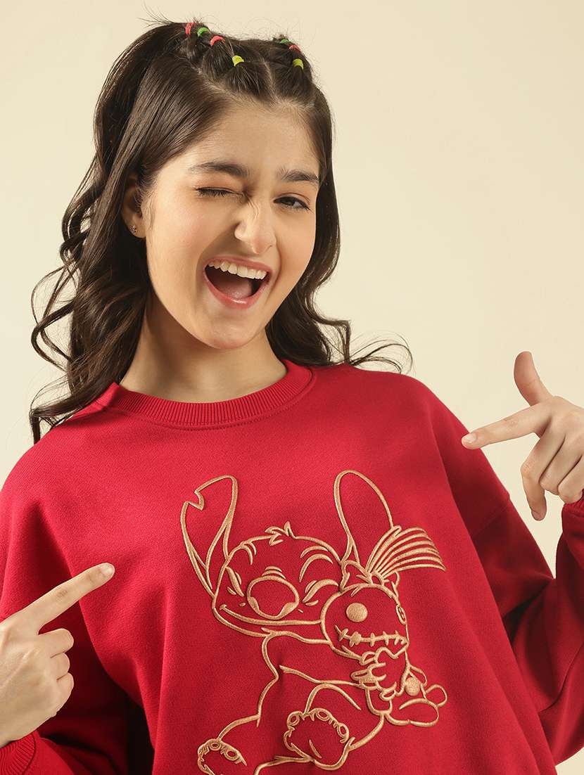 girls printed long sleeve sweatshirt - 22183353 -  Standard Image - 5