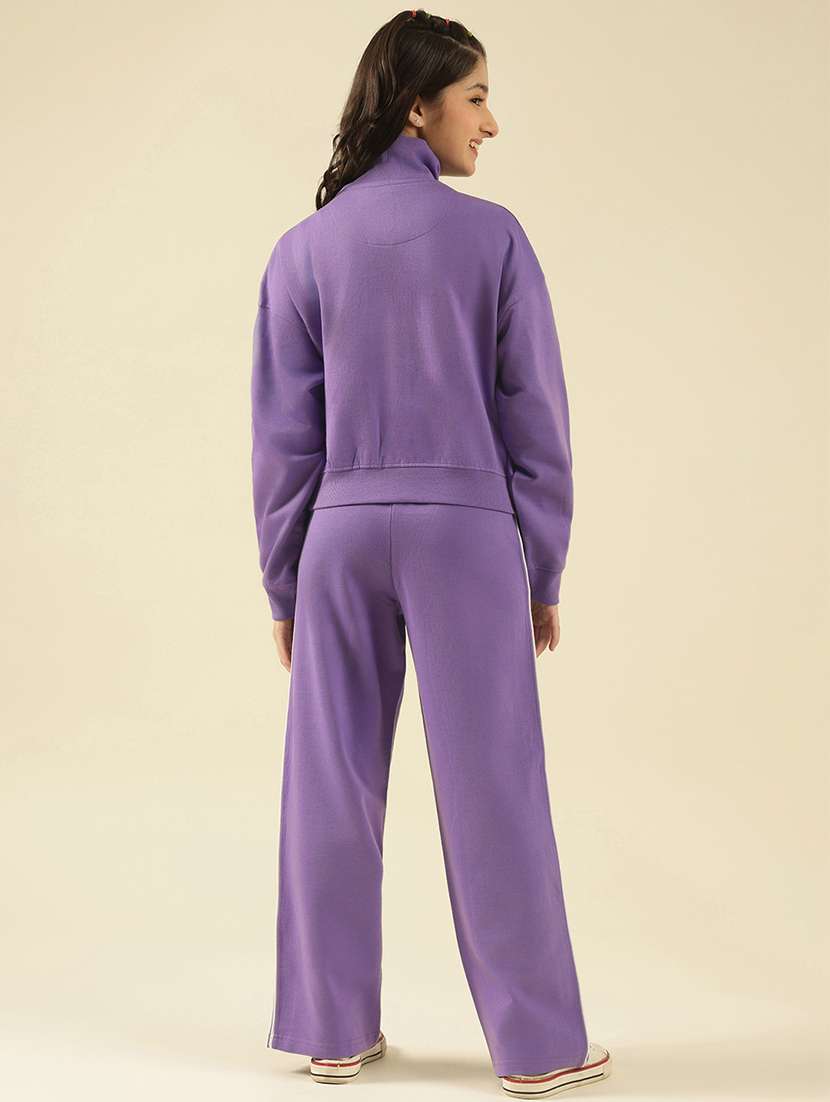 girls solid active wear co-ord set - 22183363 -  Standard Image - 3