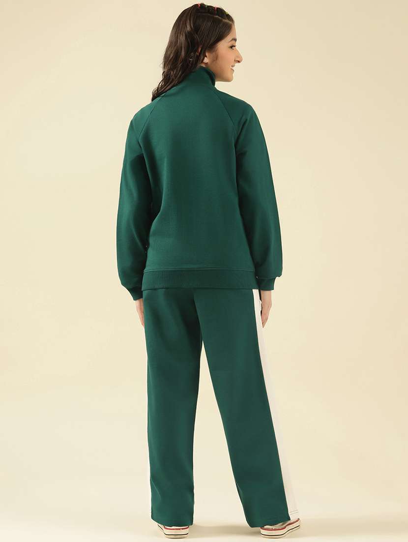 girls solid active wear co-ord set - 22183365 -  Standard Image - 3