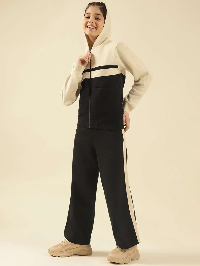 girls color blocked active wear co-ord set