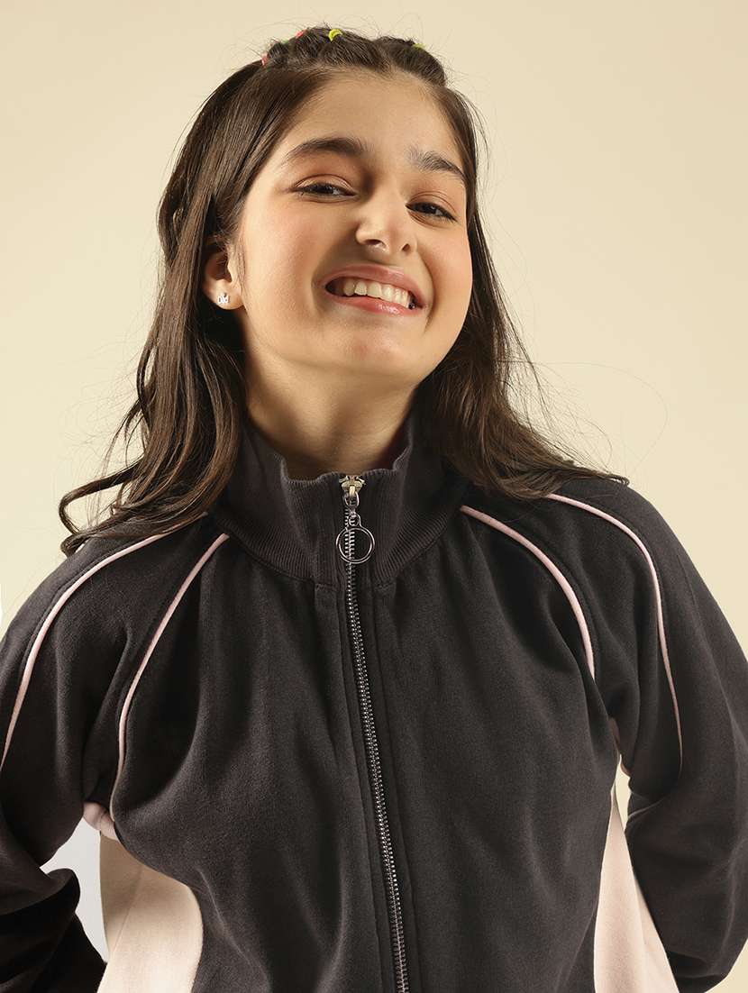 girls solid active wear co-ord set - 22183371 -  Standard Image - 5