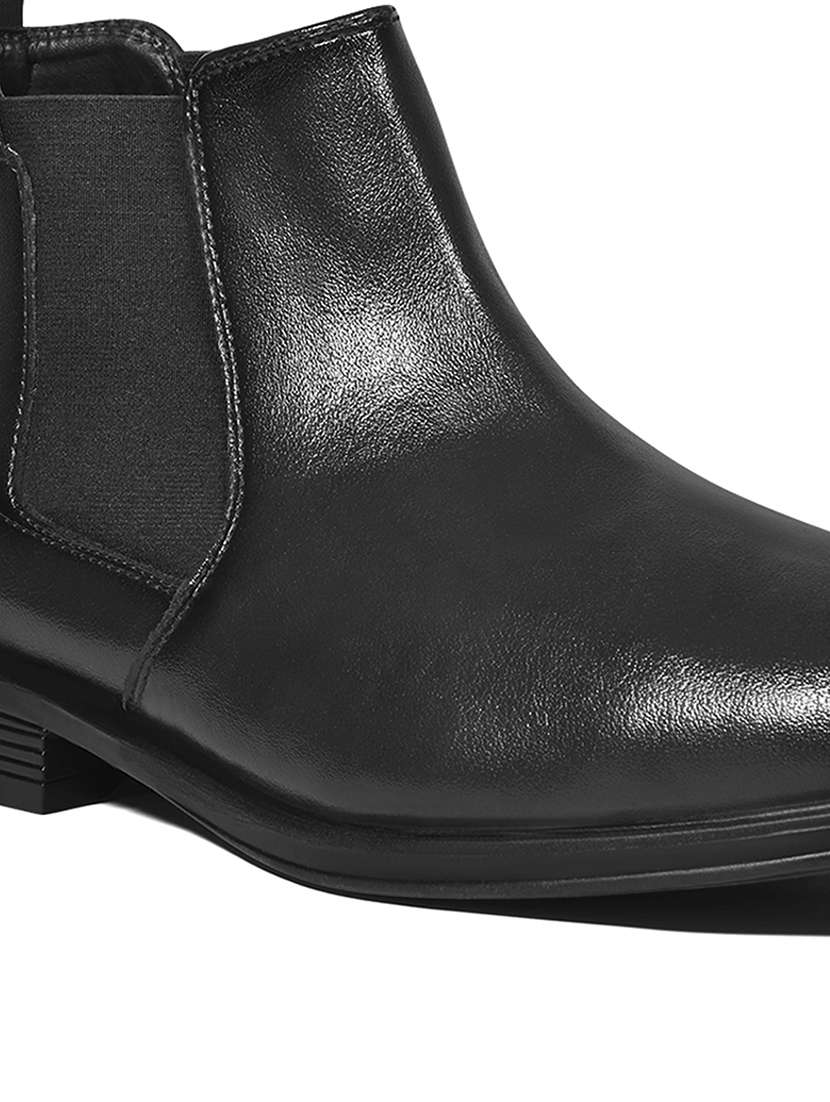 men black slip on boot - 22183442 -  Standard Image - 3