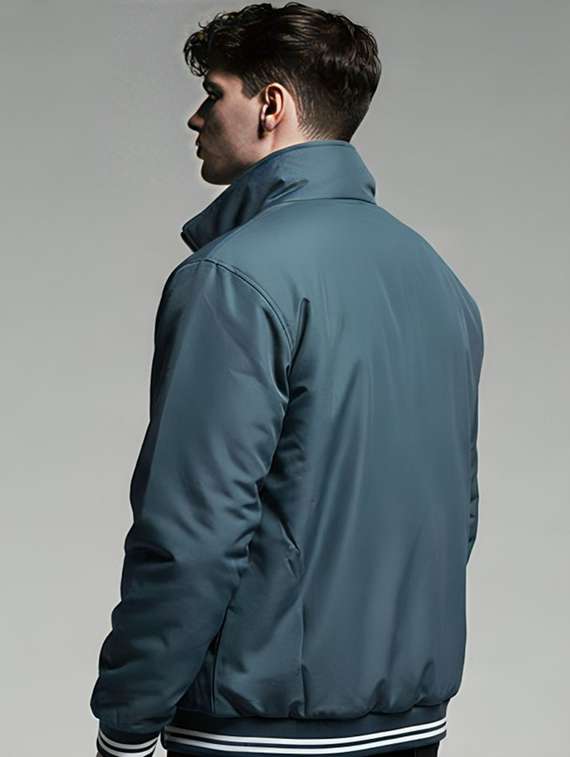 men solid long sleeve bomber jacket - 22183583 -  Standard Image - 3