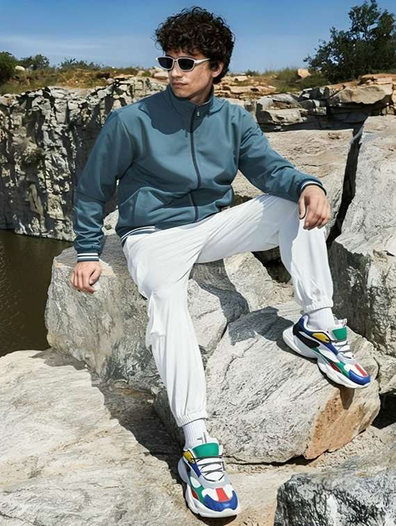 men solid long sleeve bomber jacket - 22183587 -  Standard Image - 3