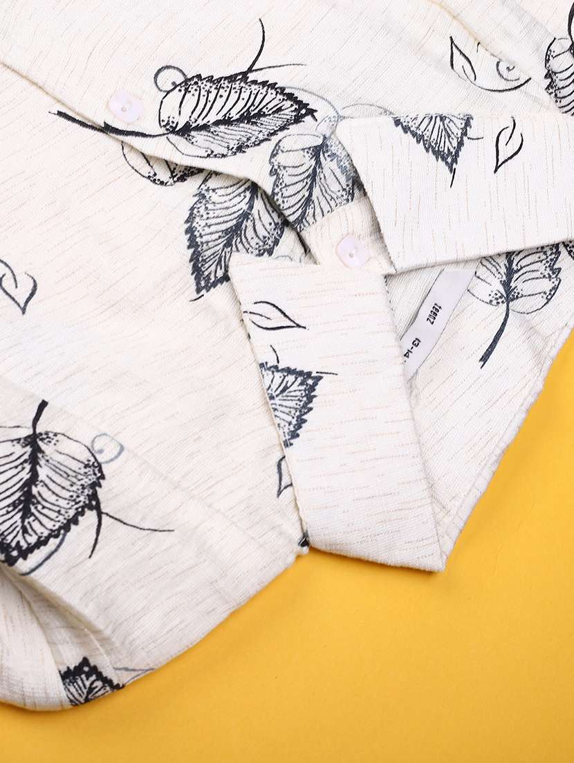 girls printed three quarter sleeve collared shirt dress - 22183703 -  Standard Image - 3