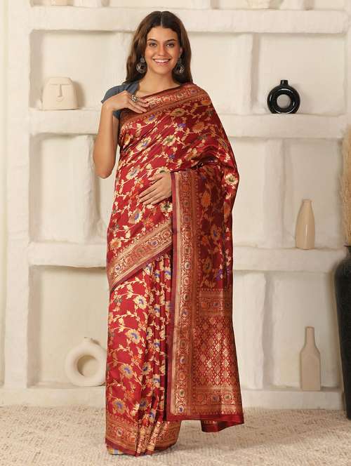 women self design banarasi saree with blouse - 22183711 -  Standard Image - 0