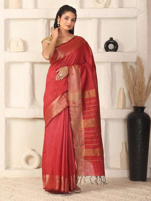 women solid with bordered saree with blouse - 22183773 -  Standard Image - 0